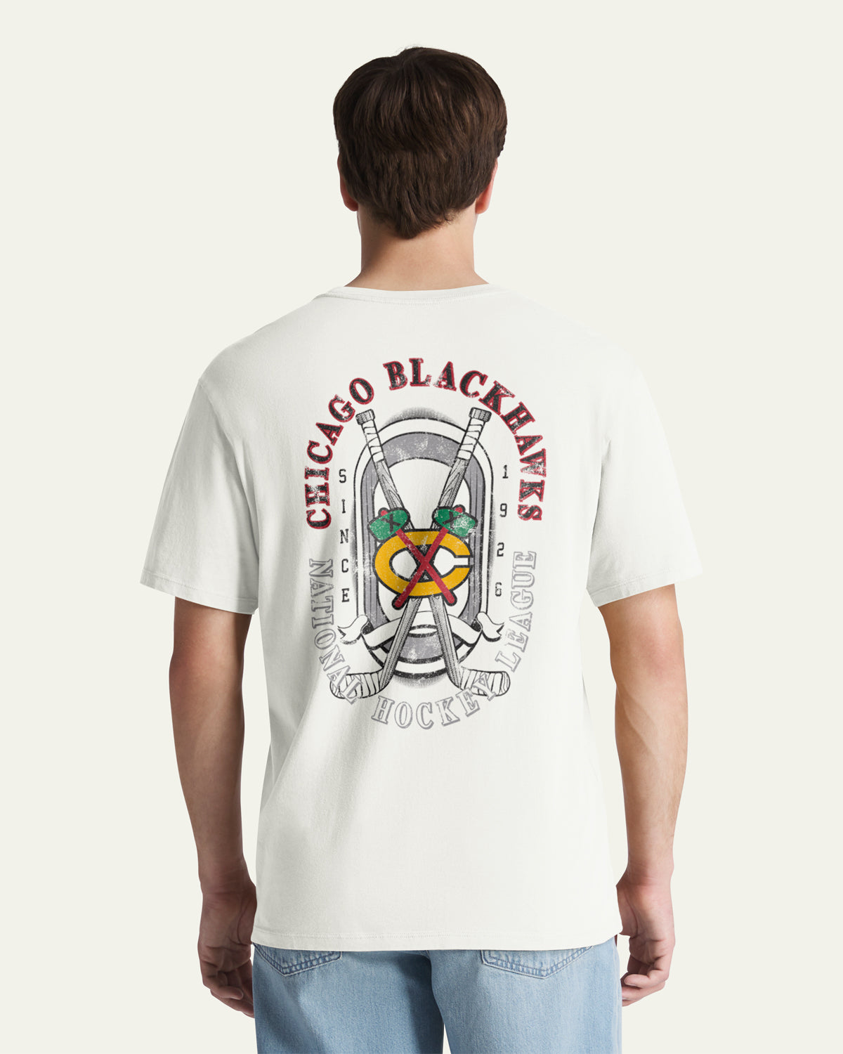 47-brand-foundation-chicago-blackhawks-t-shirt-sandstone image 1