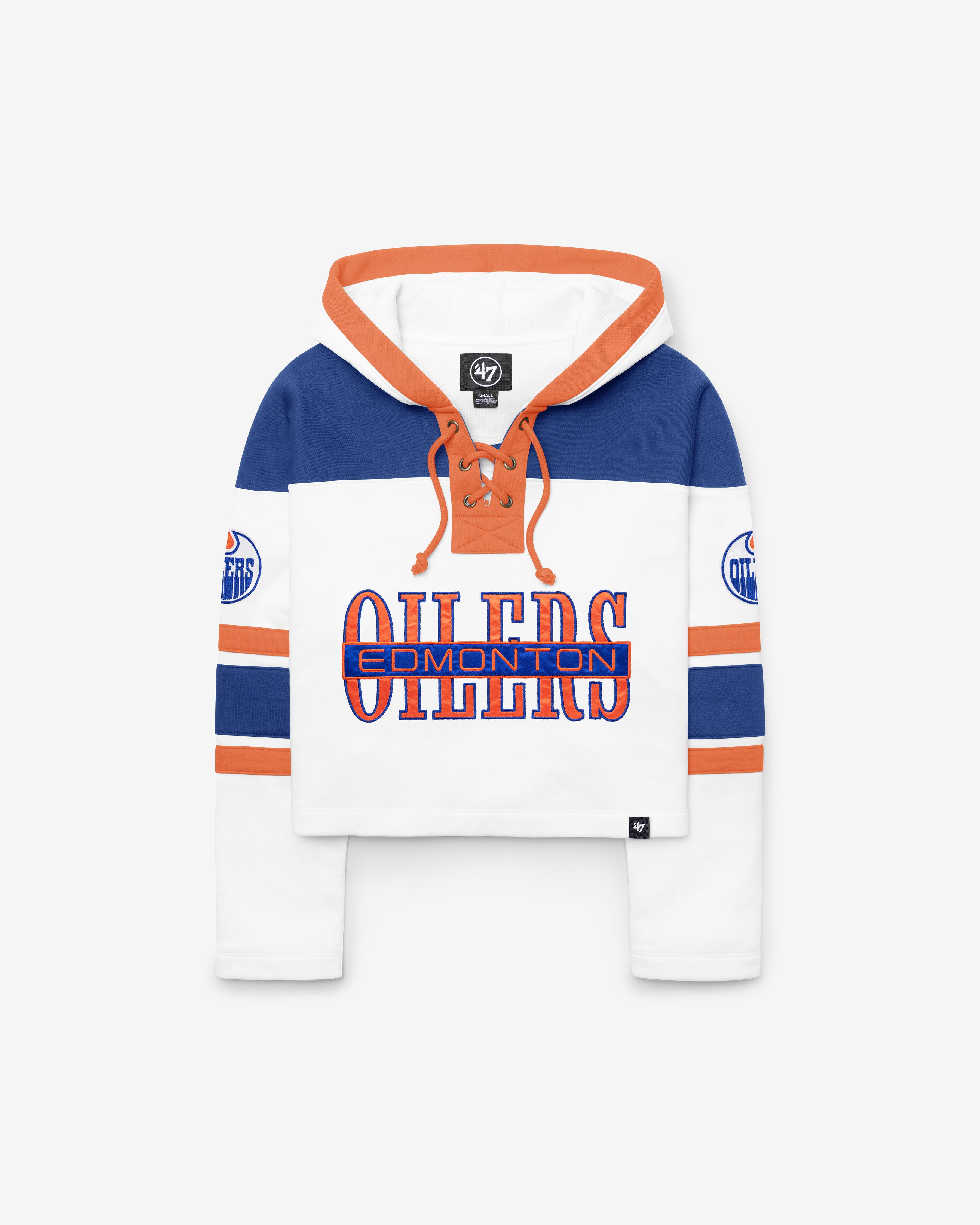 47-lacer-edmonton-oilers-cropped-hoodie-white-wash image 1