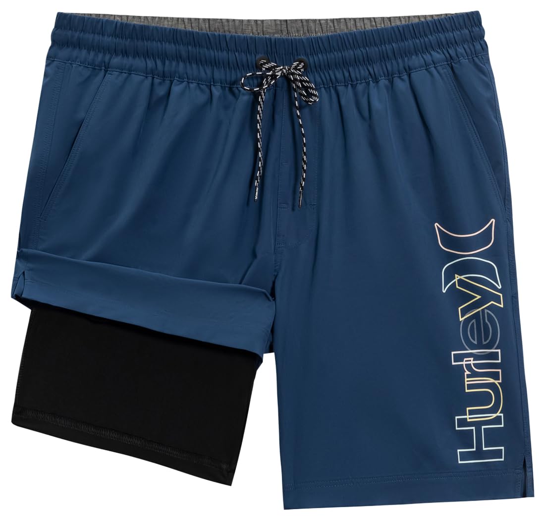 hurley-crossover-volley-boardshorts-herren-m-photo-blue-schnelltrocknend image 5