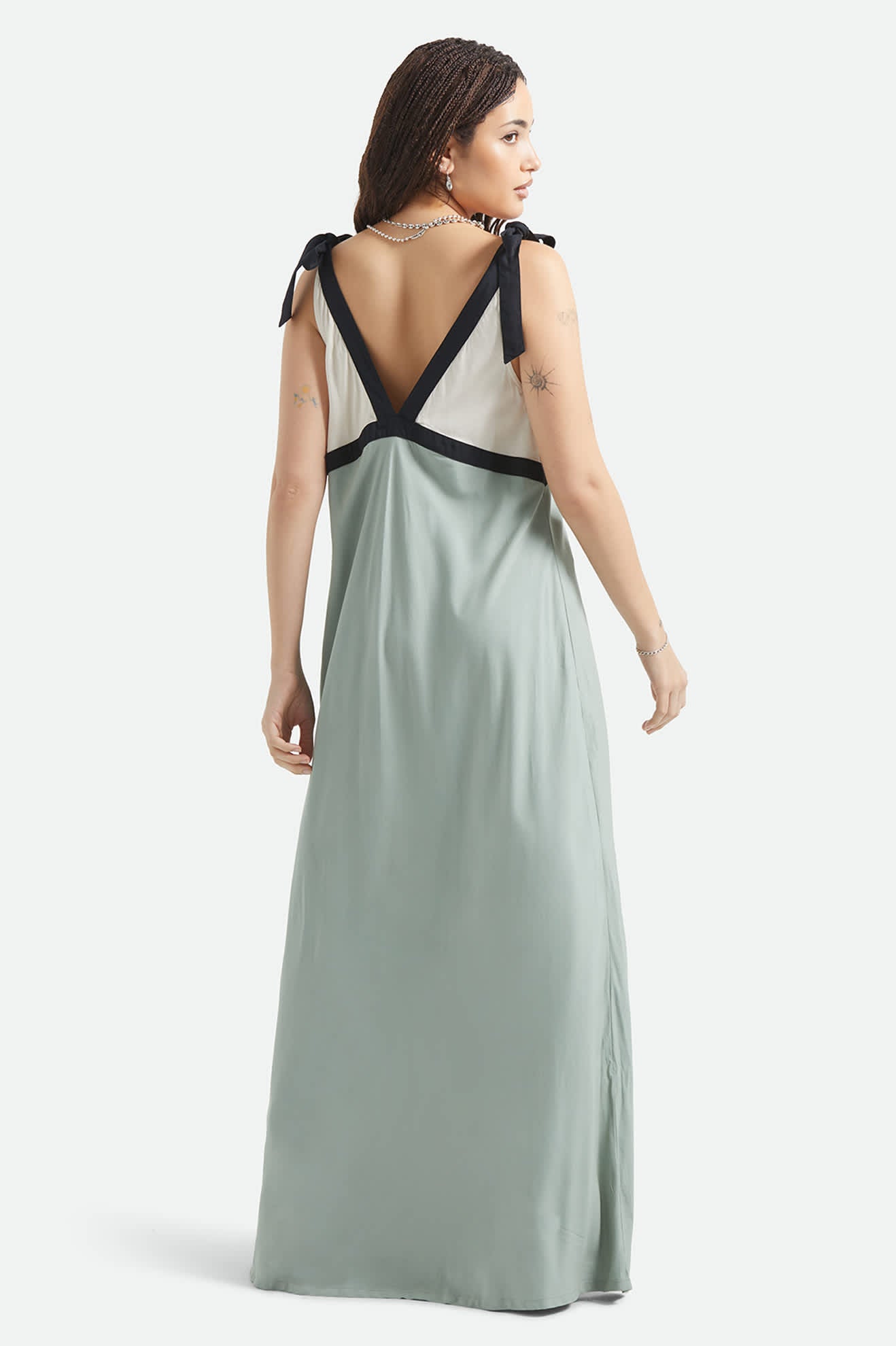 brixton-sunset-tie-slip-dress-kleid-sage-green-whitecap-viskose image 5
