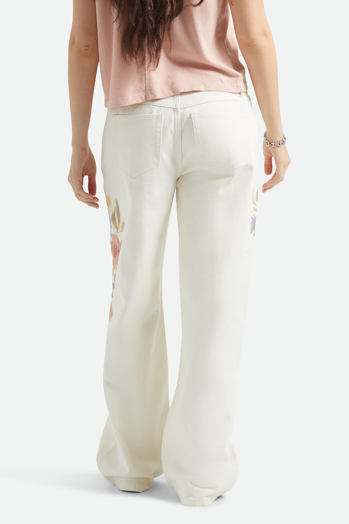 brixton-chloe-5-pocket-hose-off-white-floral-baumwolle image 5