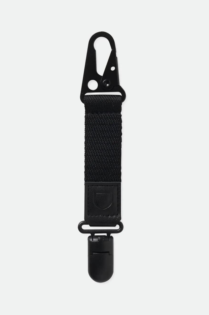 brixton-proper-hat-clip-hutclip-schwarz-mit-karabiner image 1
