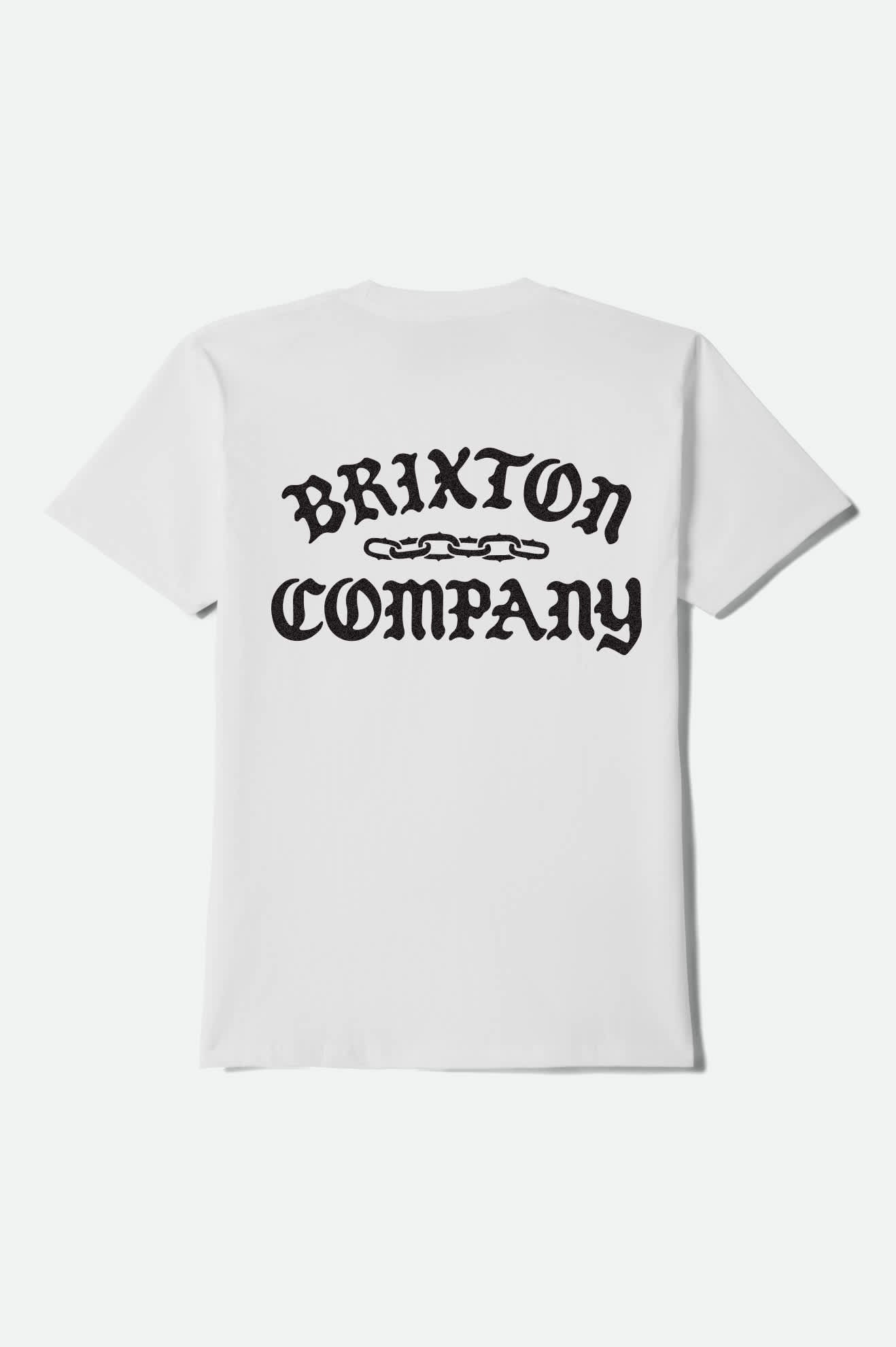 brixton-chains-kurzarm-t-shirt-white-baumwolle-print image 1