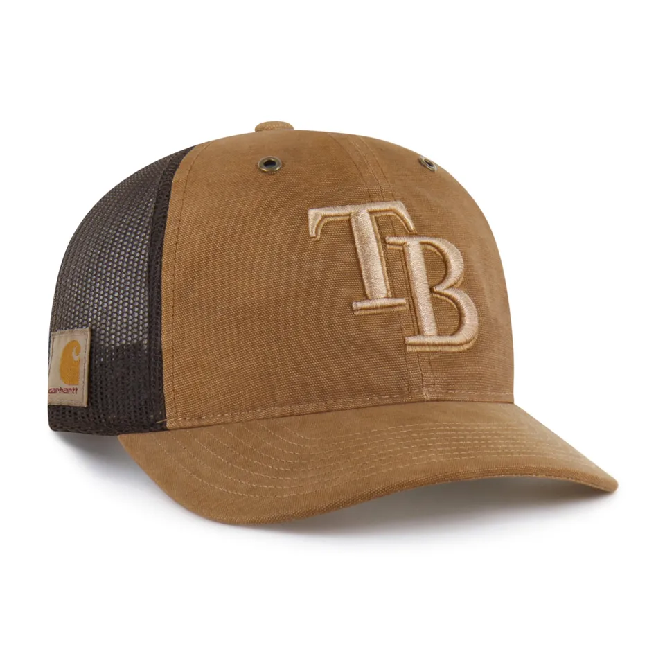 47-brand-tampa-bay-rays-carhartt-trucker-cap-braun-osf image 1