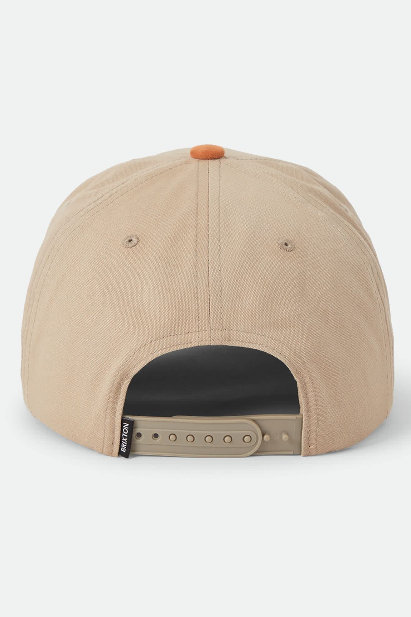 brixton-fraser-snapback-cap-olive-stone-bio-baumwolle image 2
