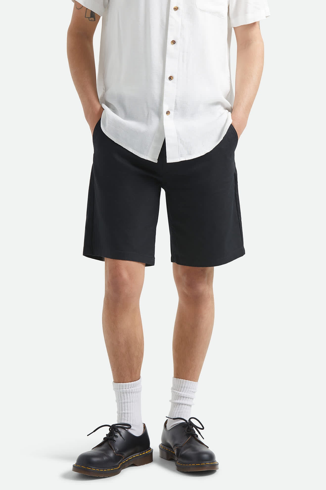 brixton-santo-chino-short-herren-shorts-black-gr-28-38 image 2