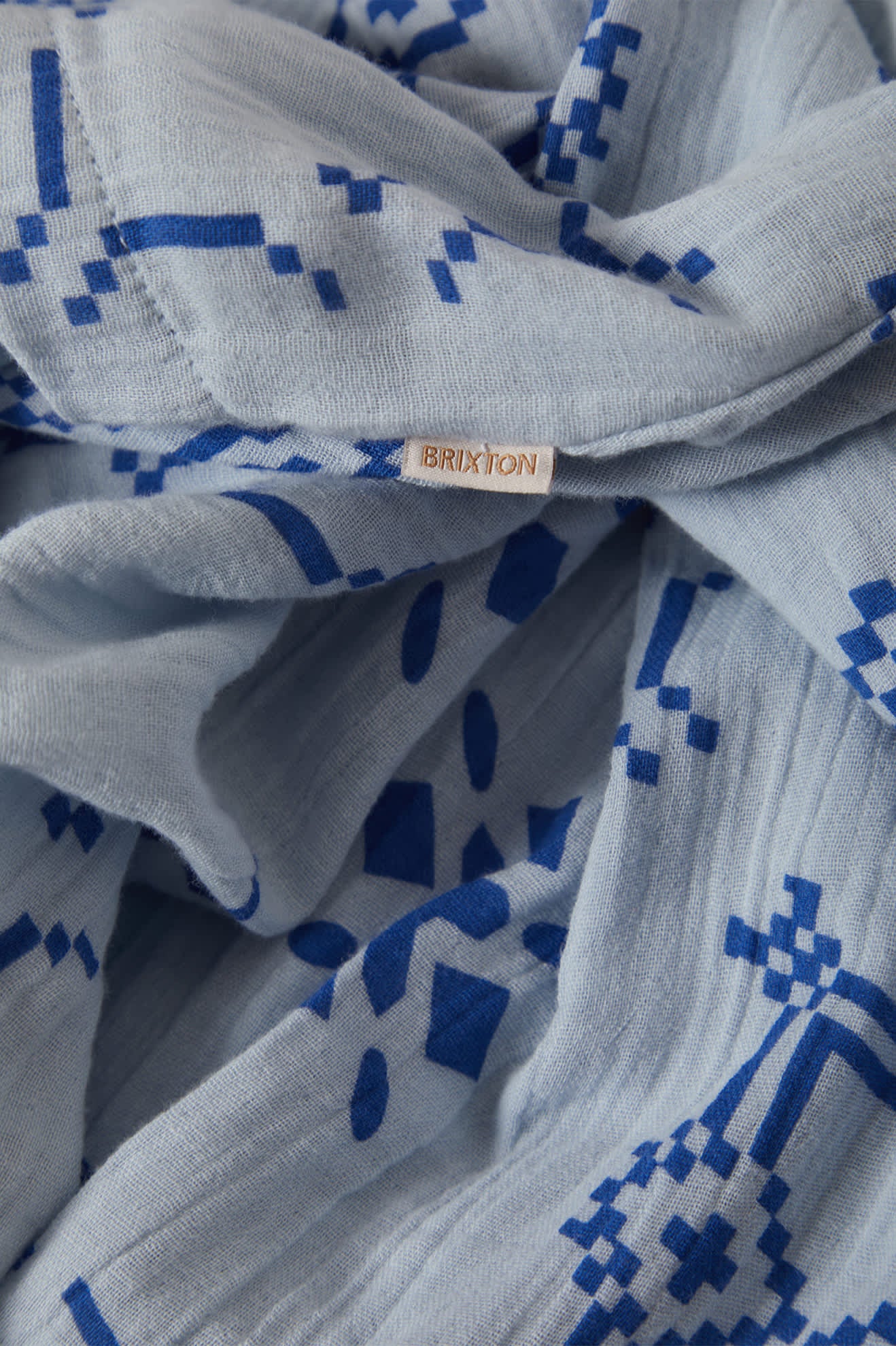 brixton-the-tie-dress-aura-blue-tile-print-baumwollkleid image 7