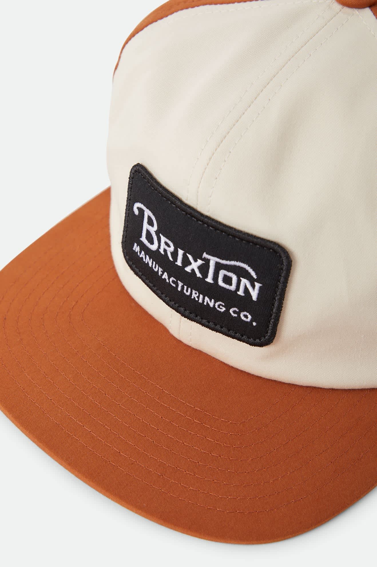 brixton-grade-snapback-cap-whitecap-caramel-baumwolle image 3