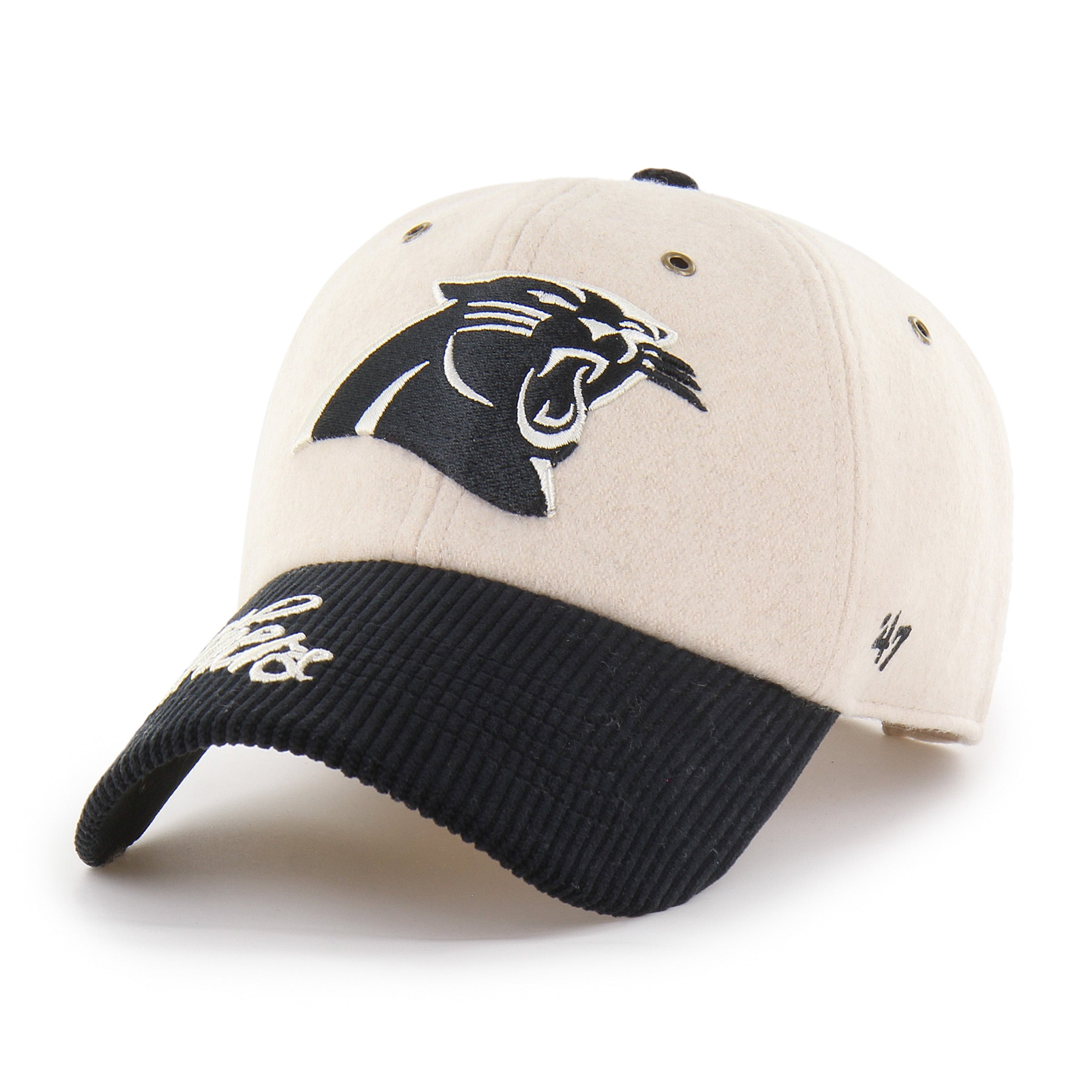47-clean-up-carolina-panthers-rope-script-cap-natural-damen image 3