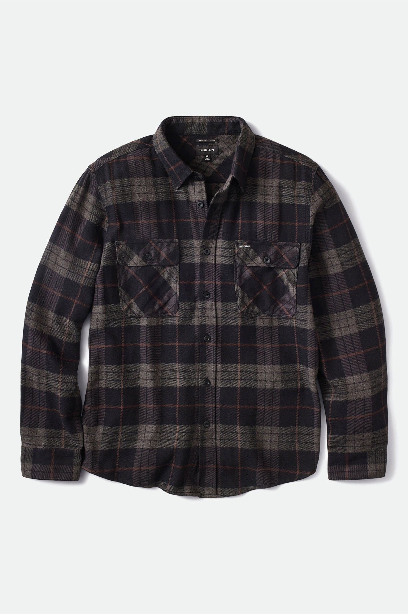 brixton-bowery-flannel-flanellhemd-schwarz-karo image 1