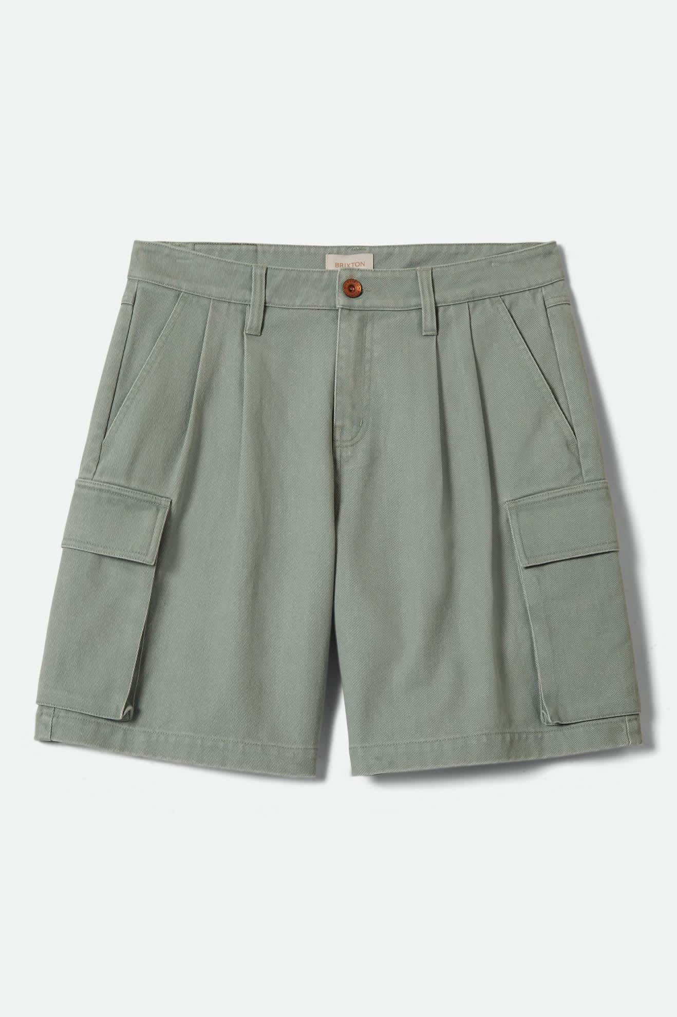 brixton-alba-baggy-carpenter-short-washed-sage-green image 2