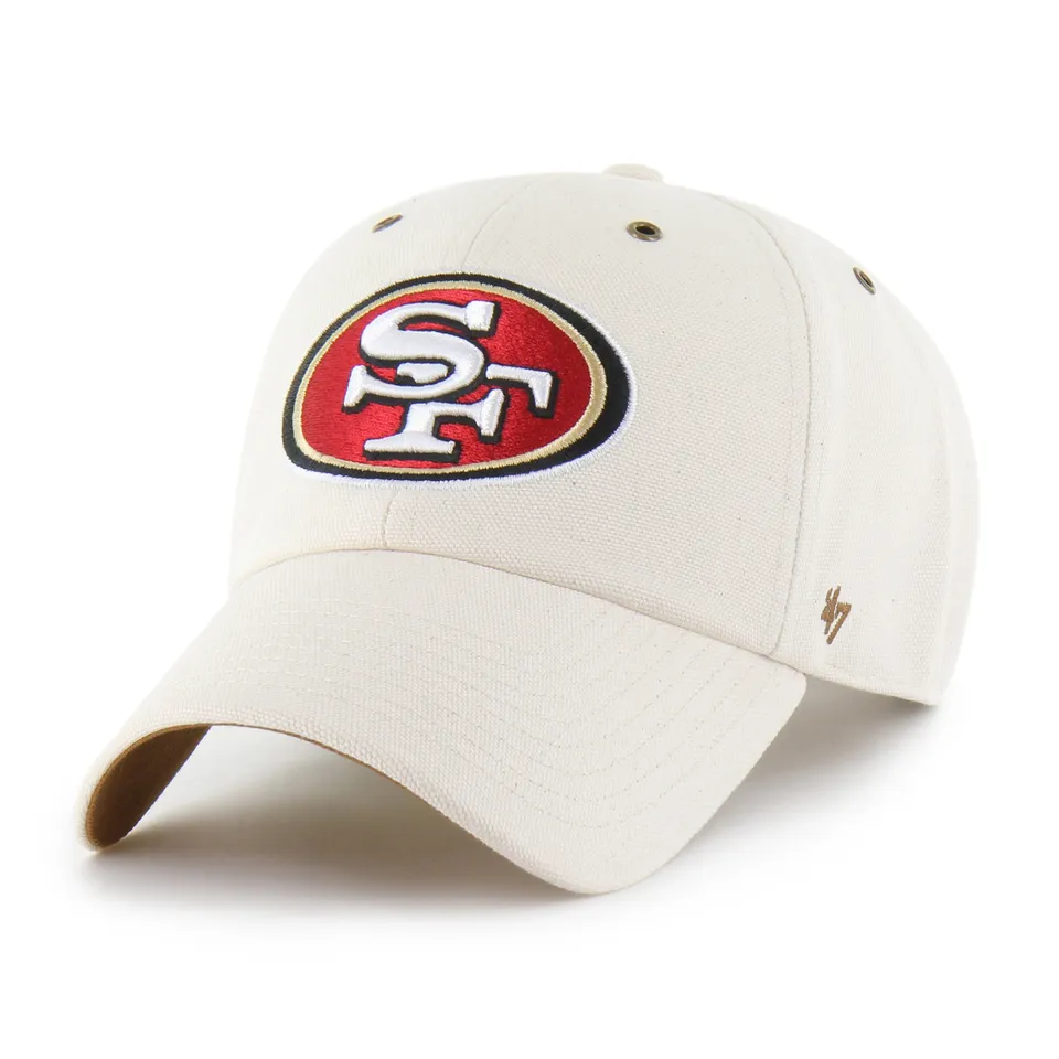 47-brand-clean-up-san-francisco-49ers-carhartt-cap-natural image 1