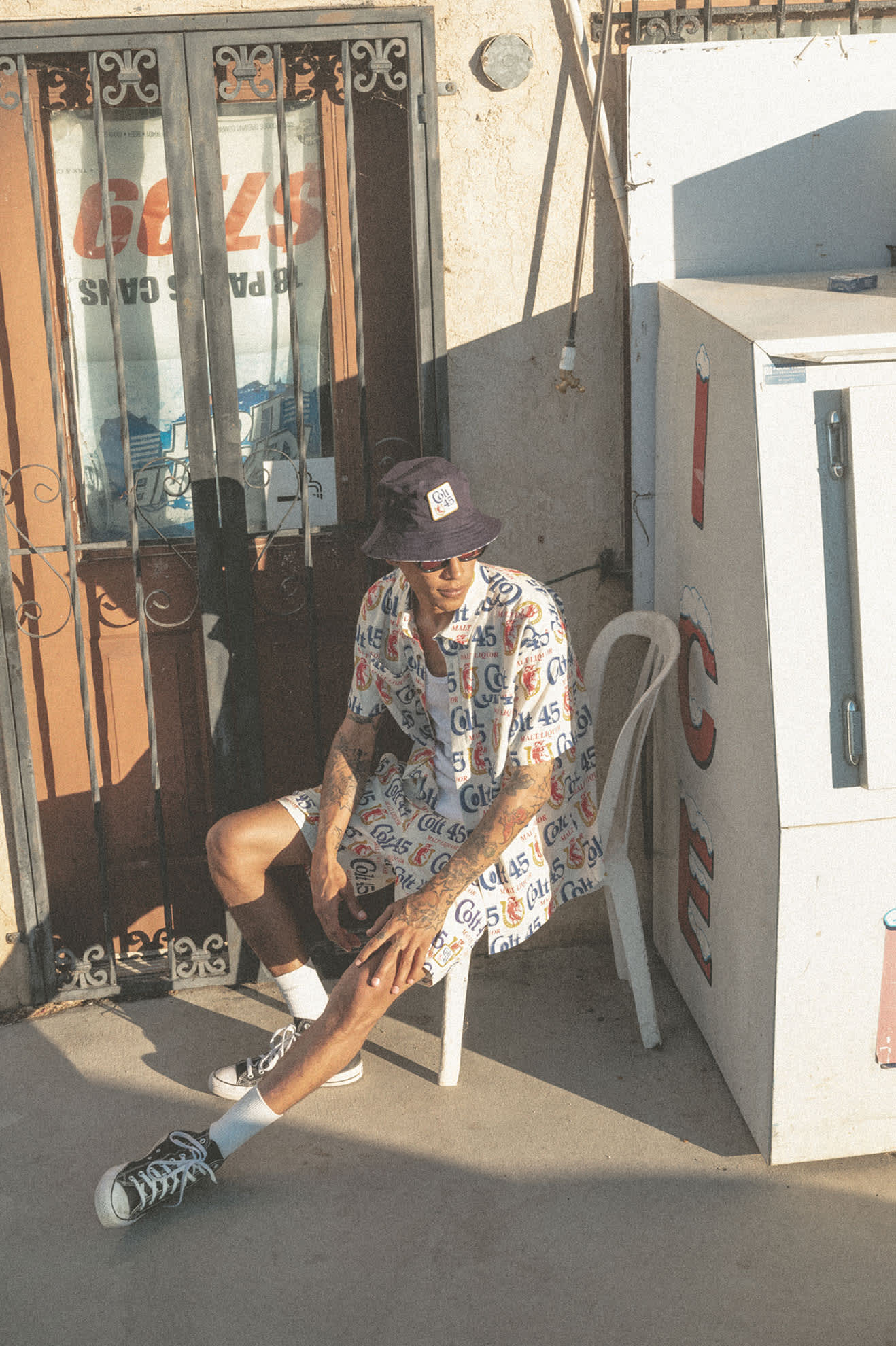 brixton-colt-45-bucket-hat-multi-midnight-blue-baumwolle image 4