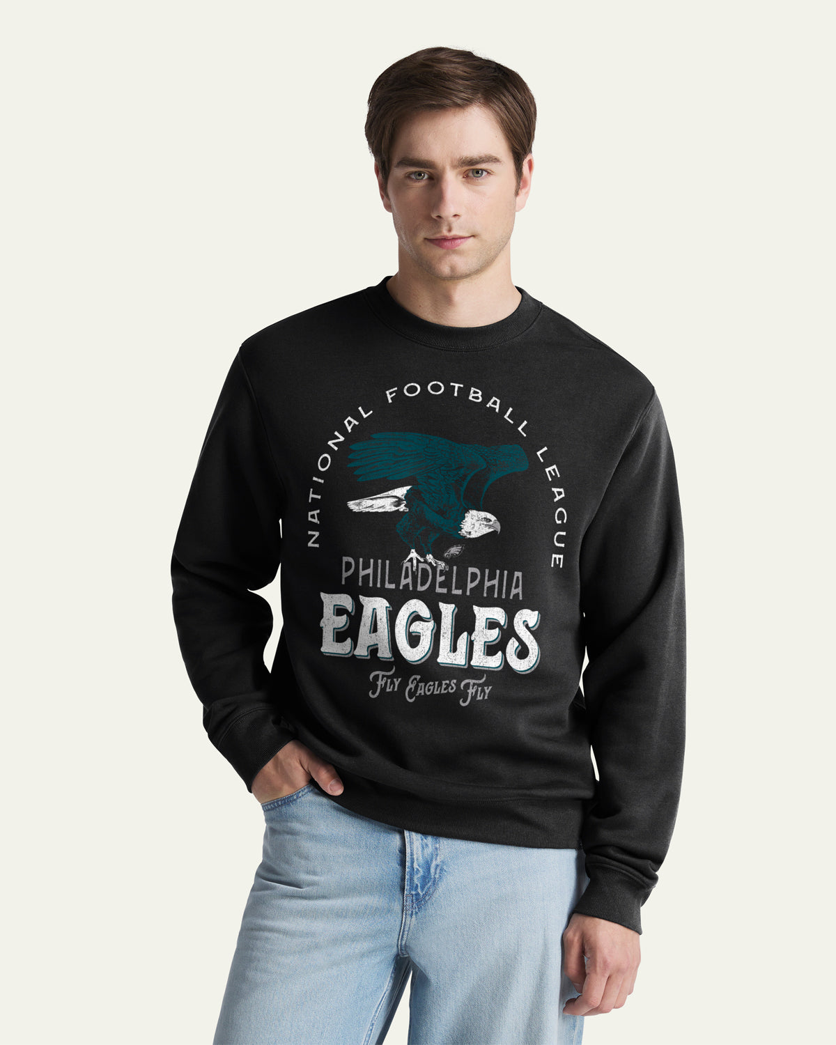 47-headline-crew-philadelphia-eagles-juggletoss-sweatshirt-black image 1