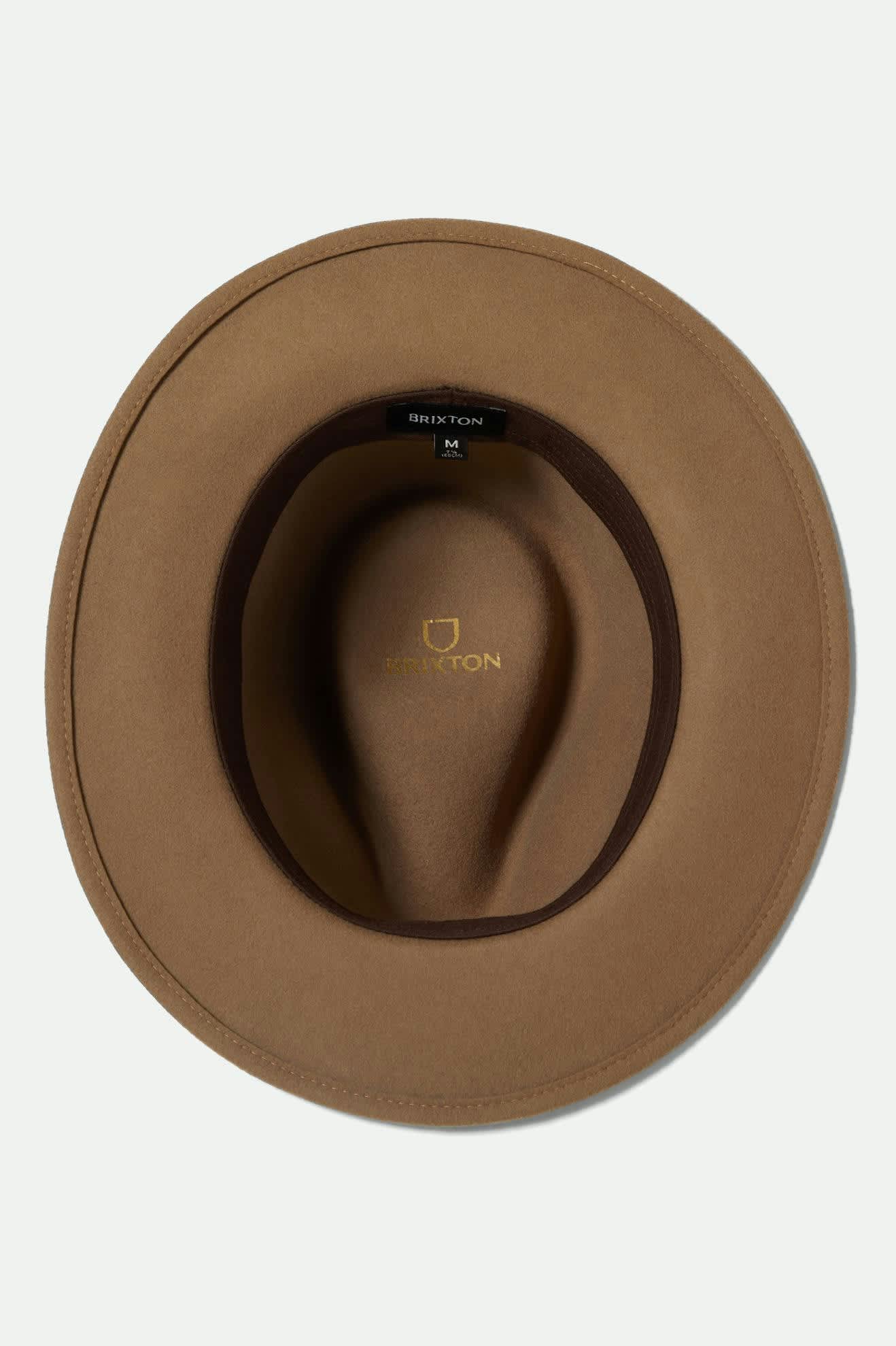 brixton-messer-fedora-khaki-wollfilz-packable-reisehut image 8