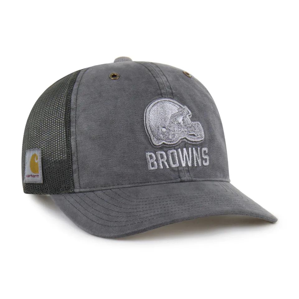 47-trucker-cleveland-browns-carhartt-cap-schwarz-snapback image 1