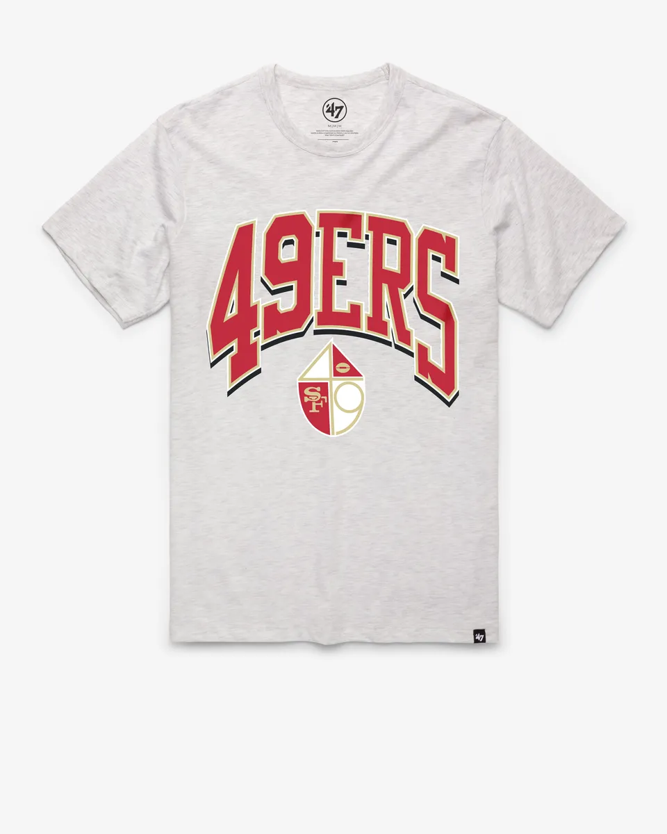 47-brand-49ers-historic-walk-tall-franklin-t-shirt-relay-grey image 1