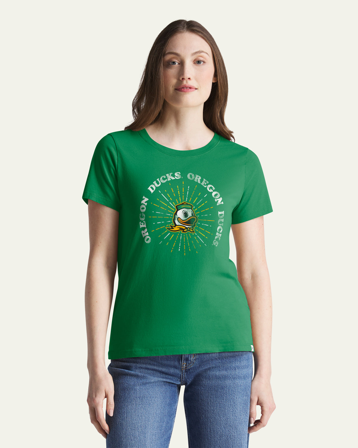 47-foundation-shine-lines-t-shirt-oregon-ducks-gr-n-damen image 1