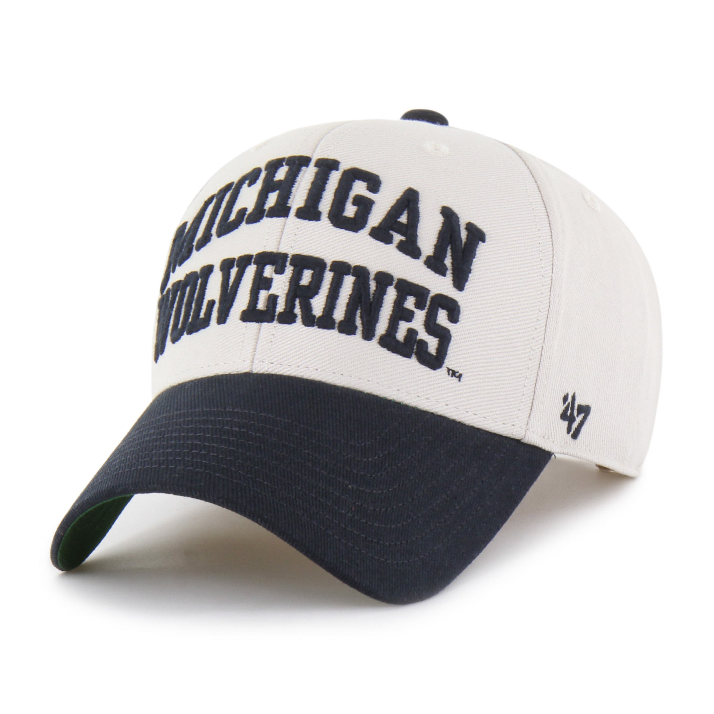 47-brand-mvp-michigan-wolverines-cap-bone-broke-line image 1