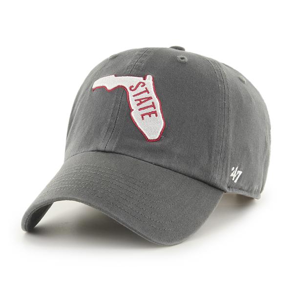 47-brand-clean-up-florida-state-seminoles-cap-charcoal-osf image 1