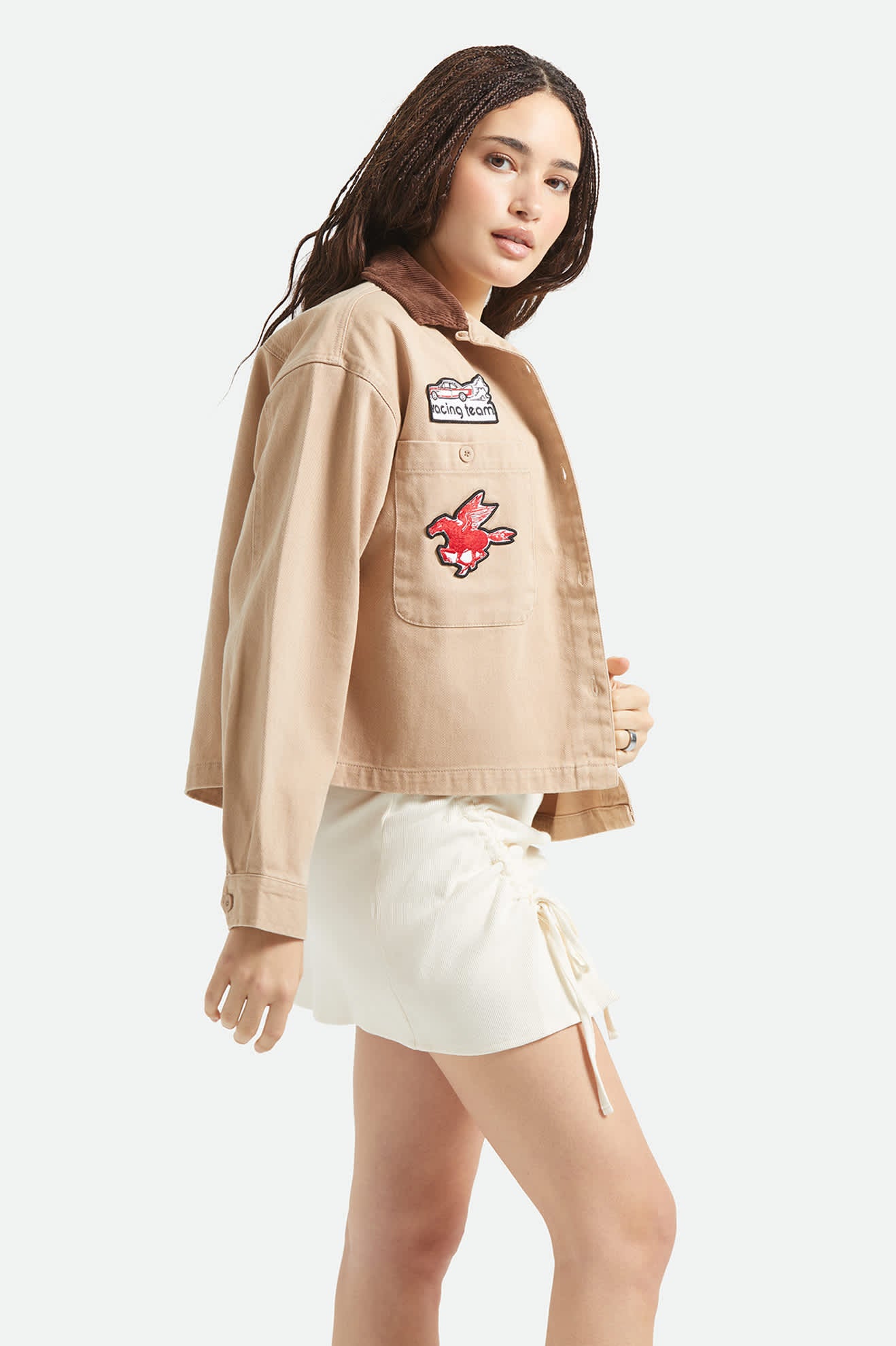 brixton-utopia-patchwork-overshirt-hemdjacke-washed-timeless-taupe image 3