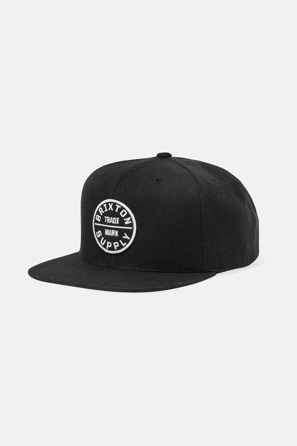 brixton-oath-iii-snapback-cap-schwarz-mit-patch image 1