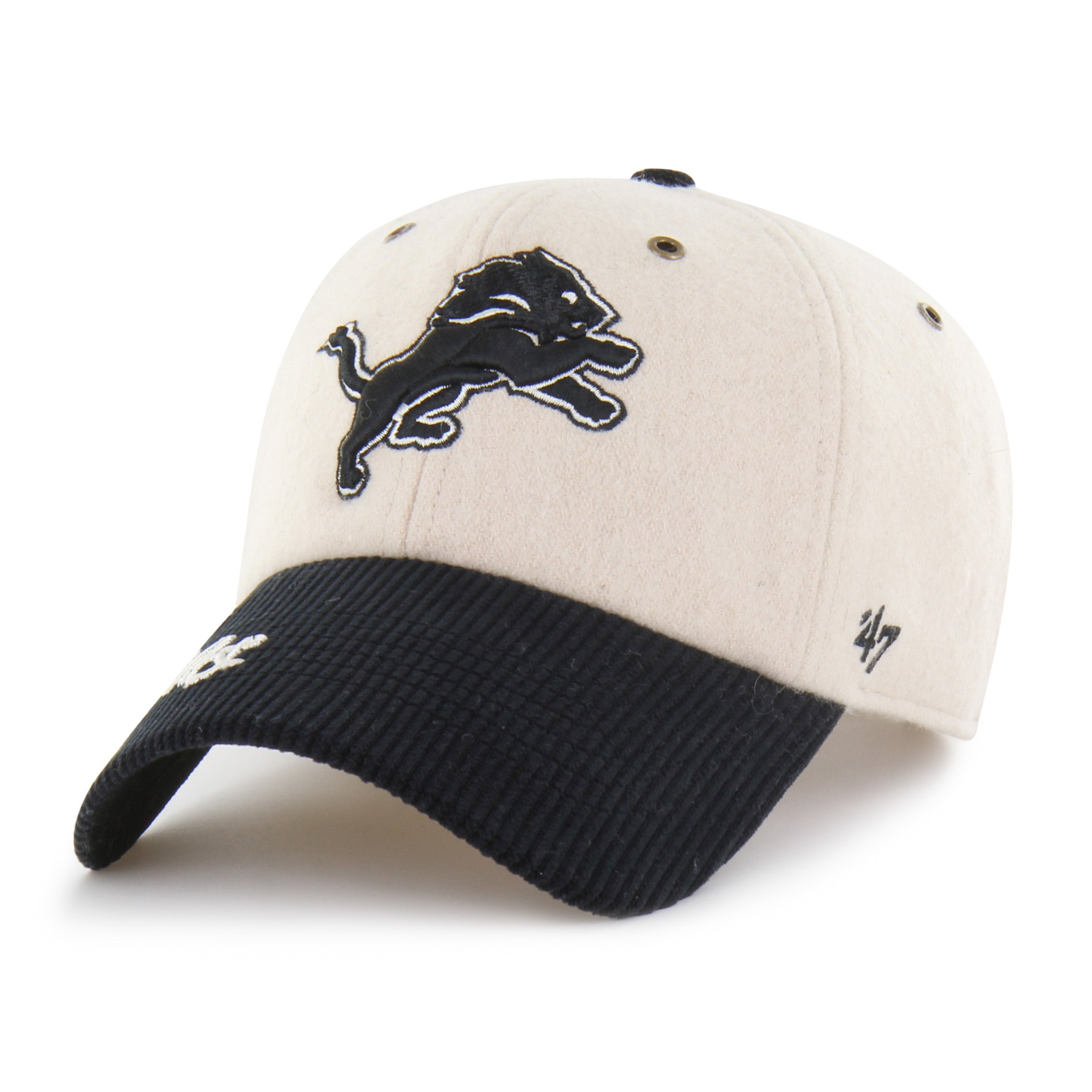47-clean-up-detroit-lions-rope-script-two-tone-cap-natural-damen image 3