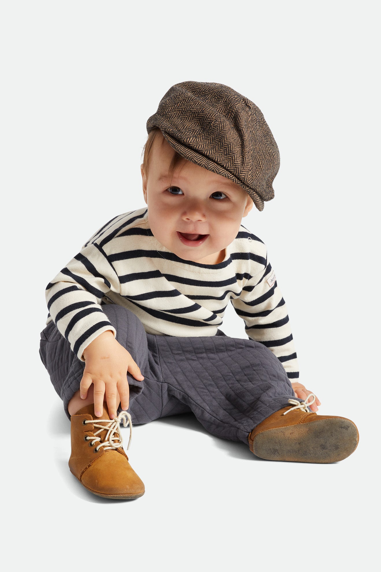 brixton-baby-brood-snap-cap-brown-khaki-baby-one-size image 1