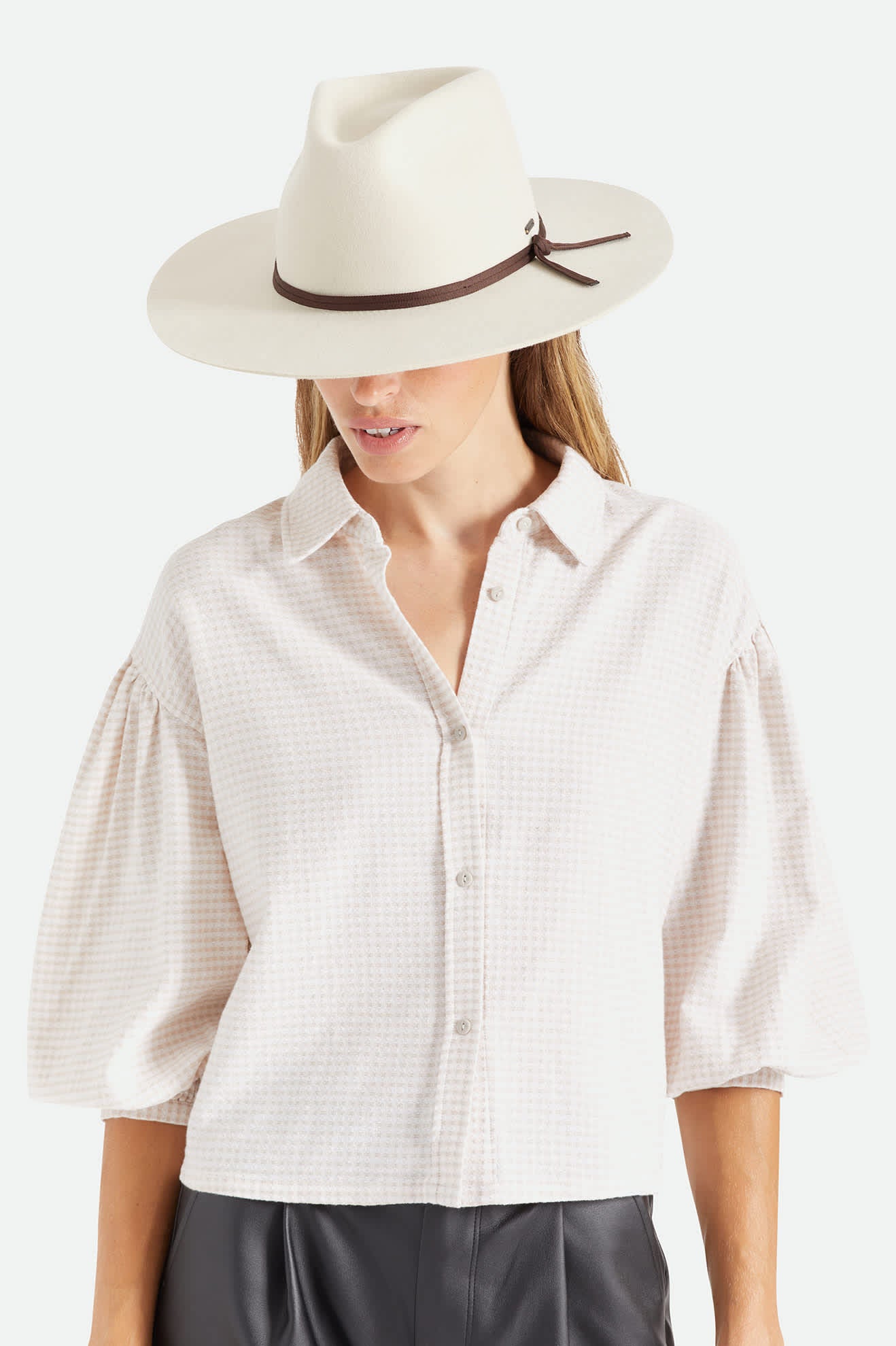 brixton-cohen-cowboy-hut-dove-beige-wollfilz image 2