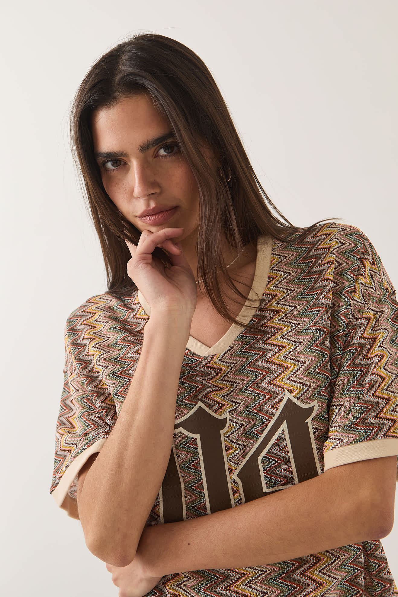 brixton-football-mesh-jersey-oversized-multi-color-zigzag-mesh image 5