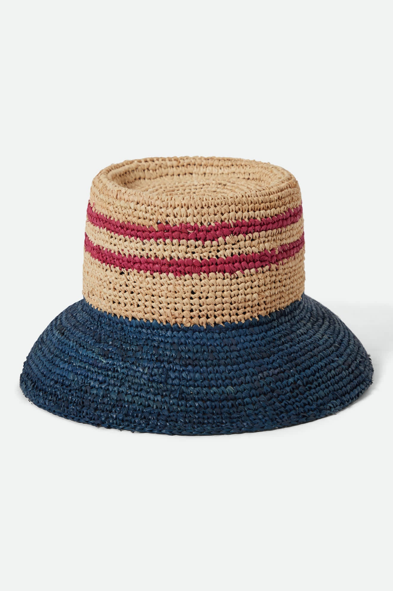 brixton-ellee-bucket-hat-strohhut-natural-gestreift image 6