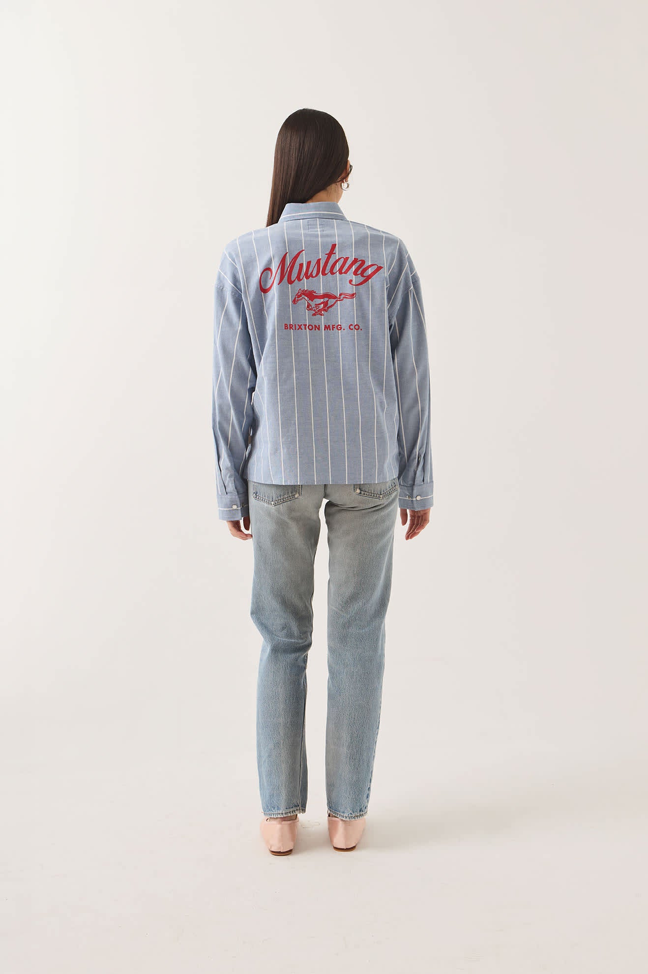 brixton-ford-mustang-sally-hemd-blue-chambray-stripe-westernbluse image 7