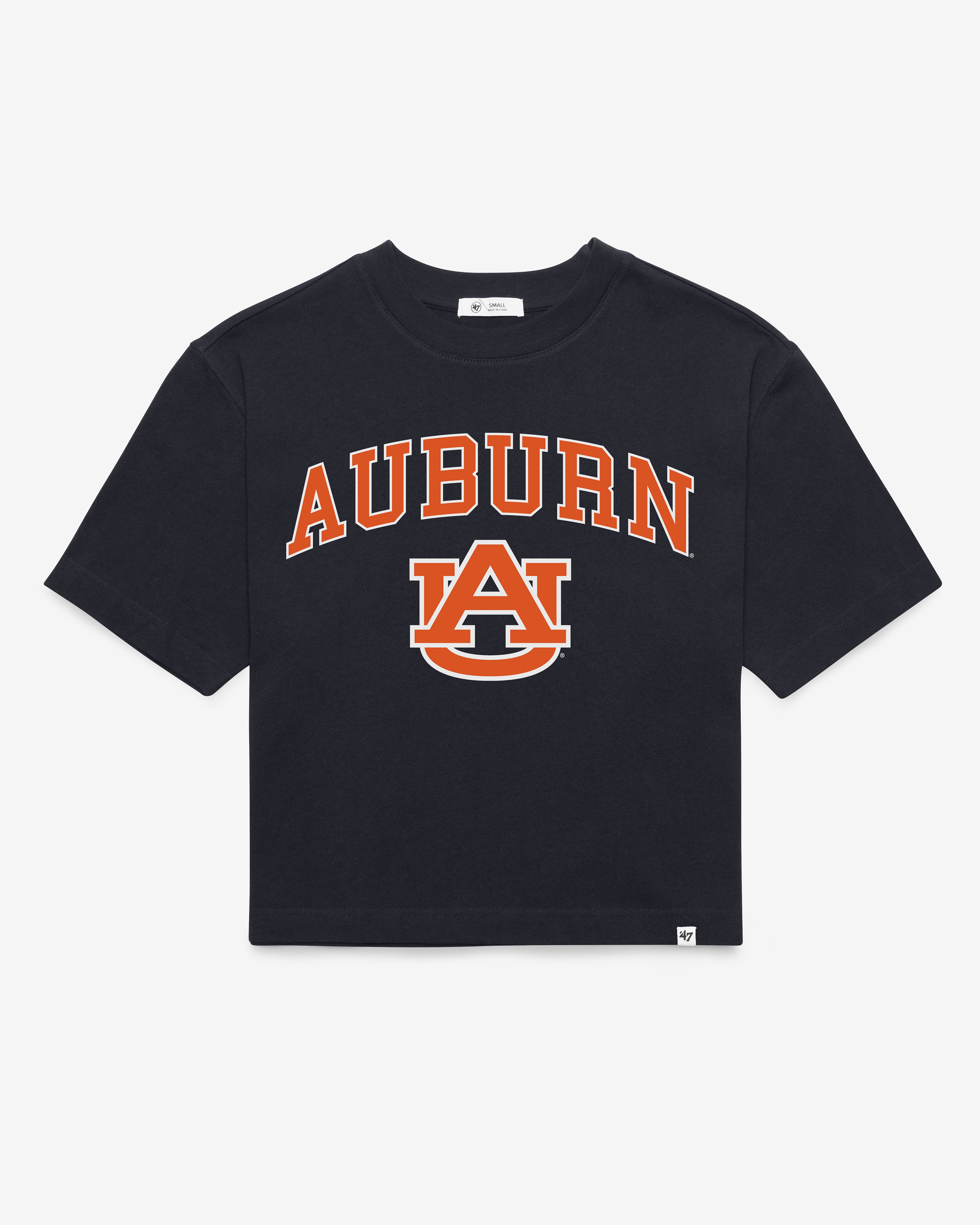 47-reed-city-auburn-tigers-t-shirt-damen-navy-cropped image 1