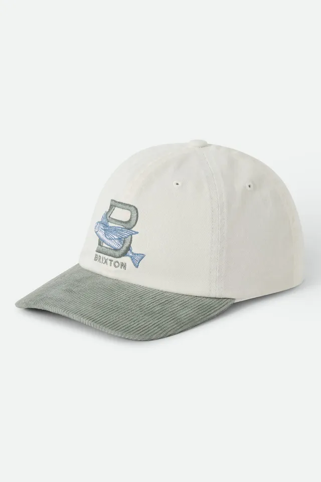 brixton-flying-fish-parsons-snapback-cap-off-white-desert-sage image 1