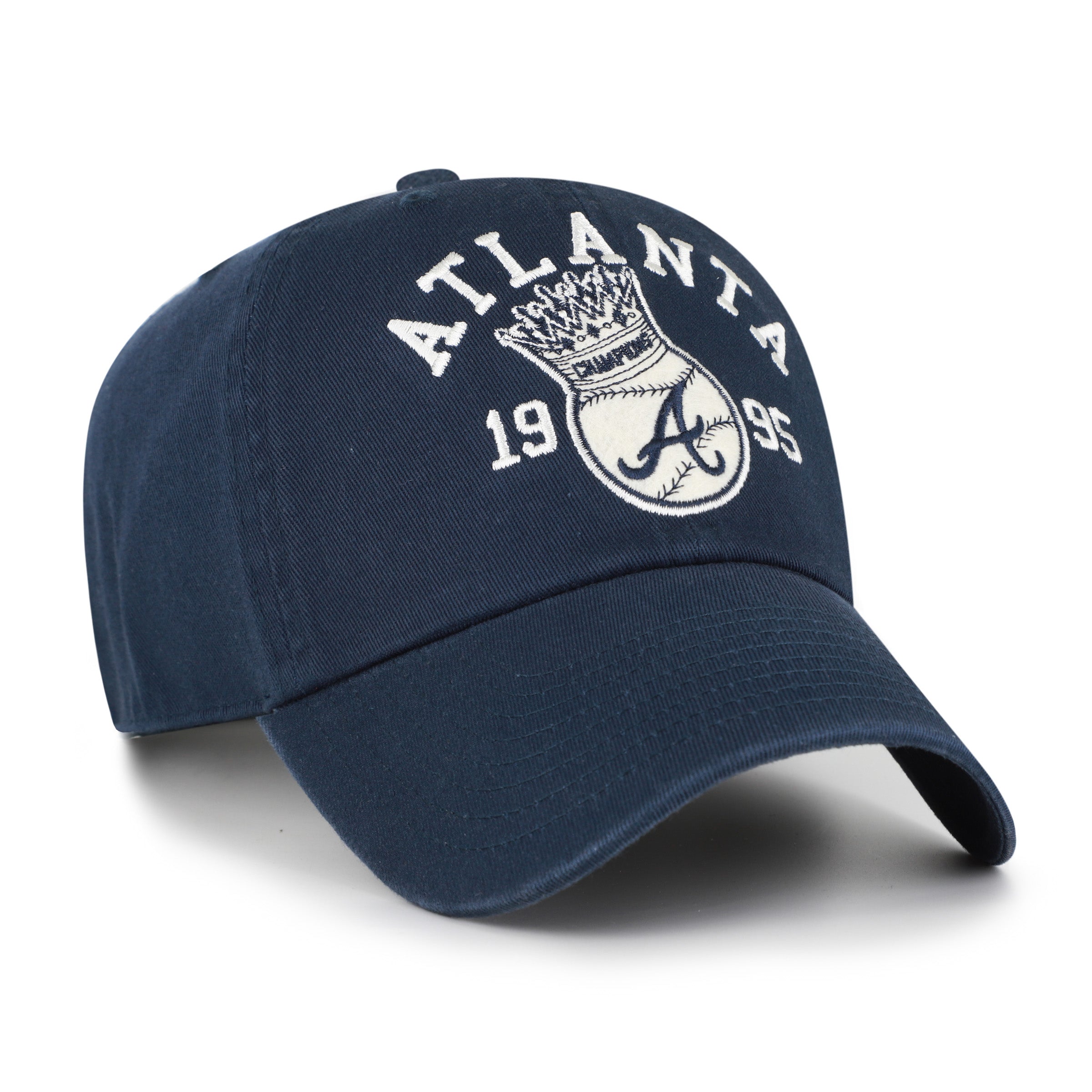 47-brand-clean-up-braves-world-series-cap-navy-verstellbar image 3