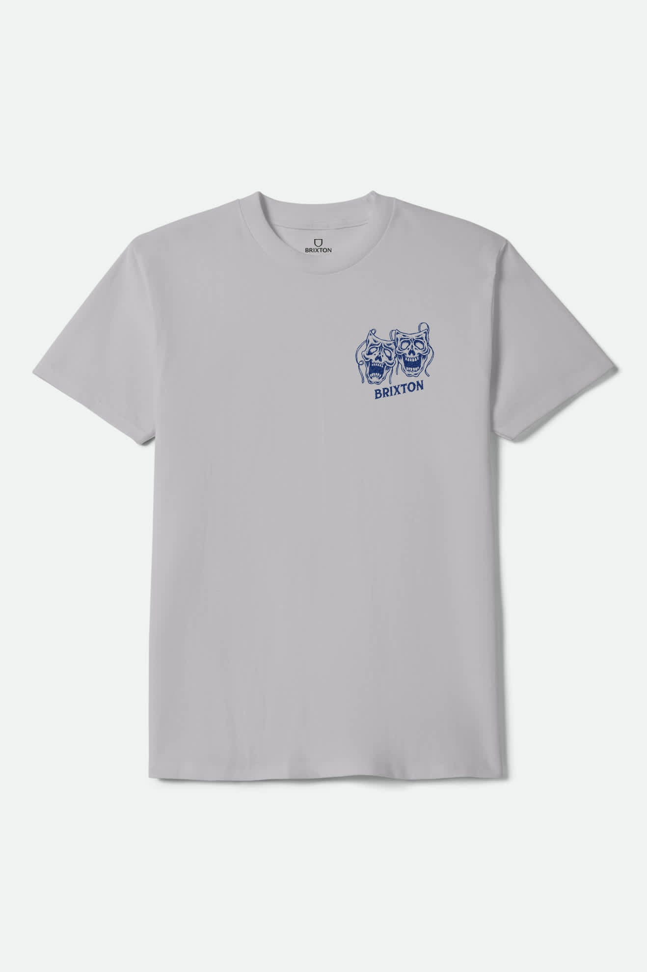 brixton-smile-always-t-shirt-herren-grau-pebble-wash image 2