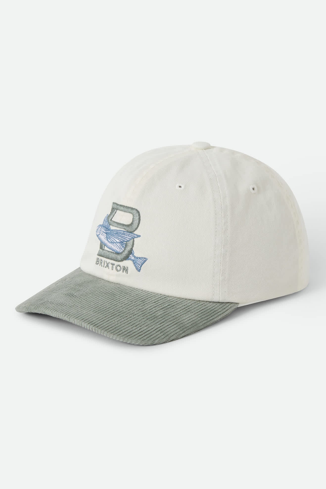 brixton-flying-fish-parsons-snapback-cap-off-white-desert-sage image 1
