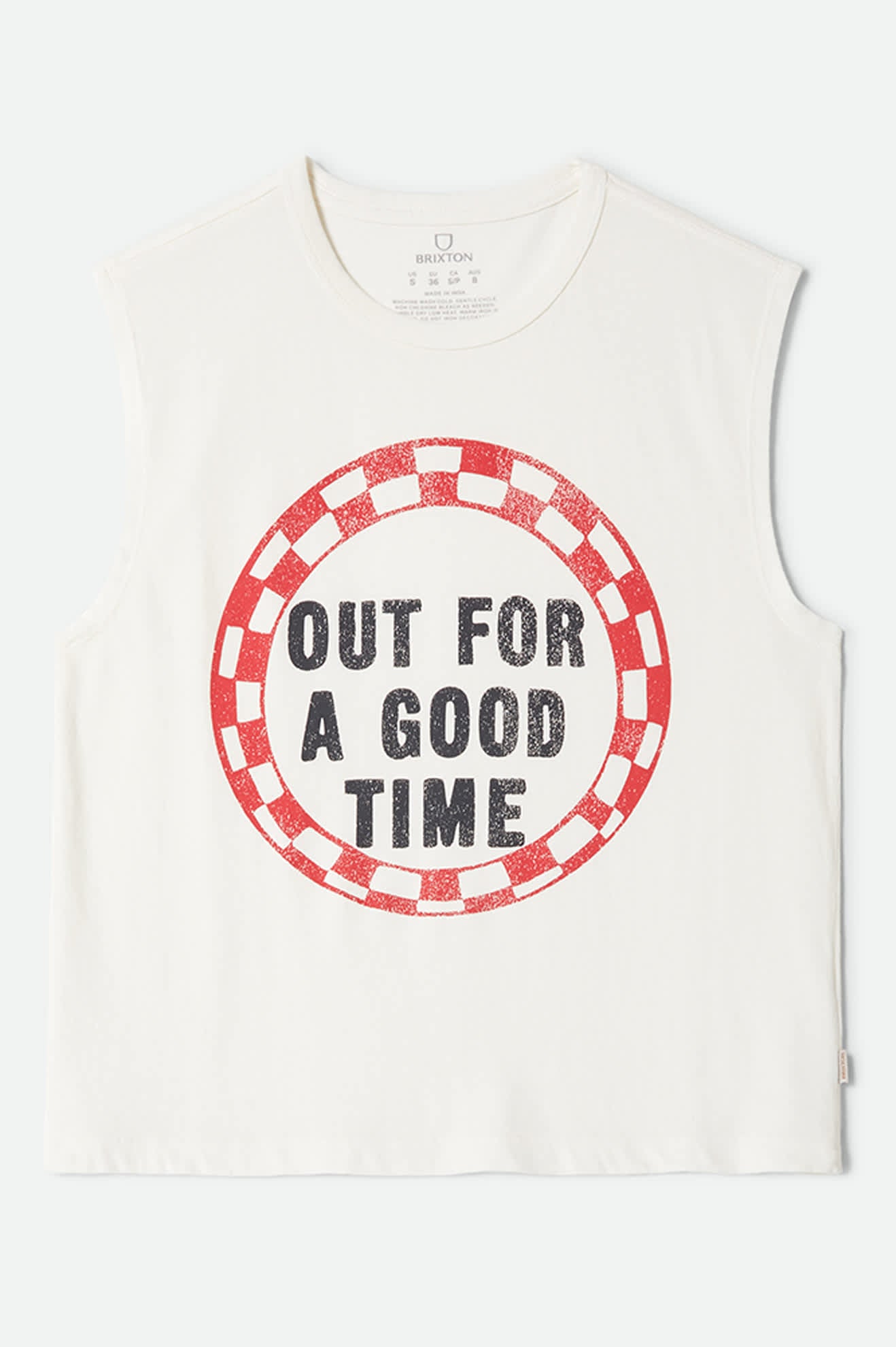 brixton-good-time-muscle-tank-off-white-grafik-baumwolle image 2