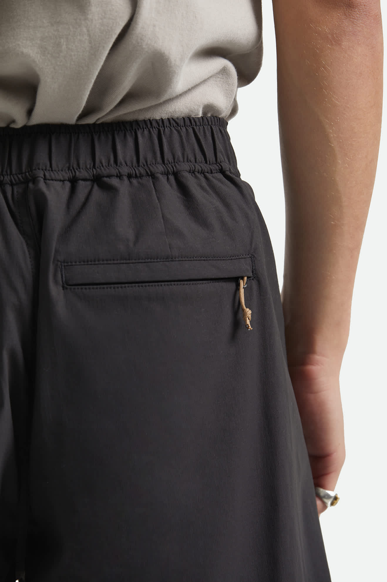 brixton-journey-utility-short-herren-schwarz-ripstop image 5