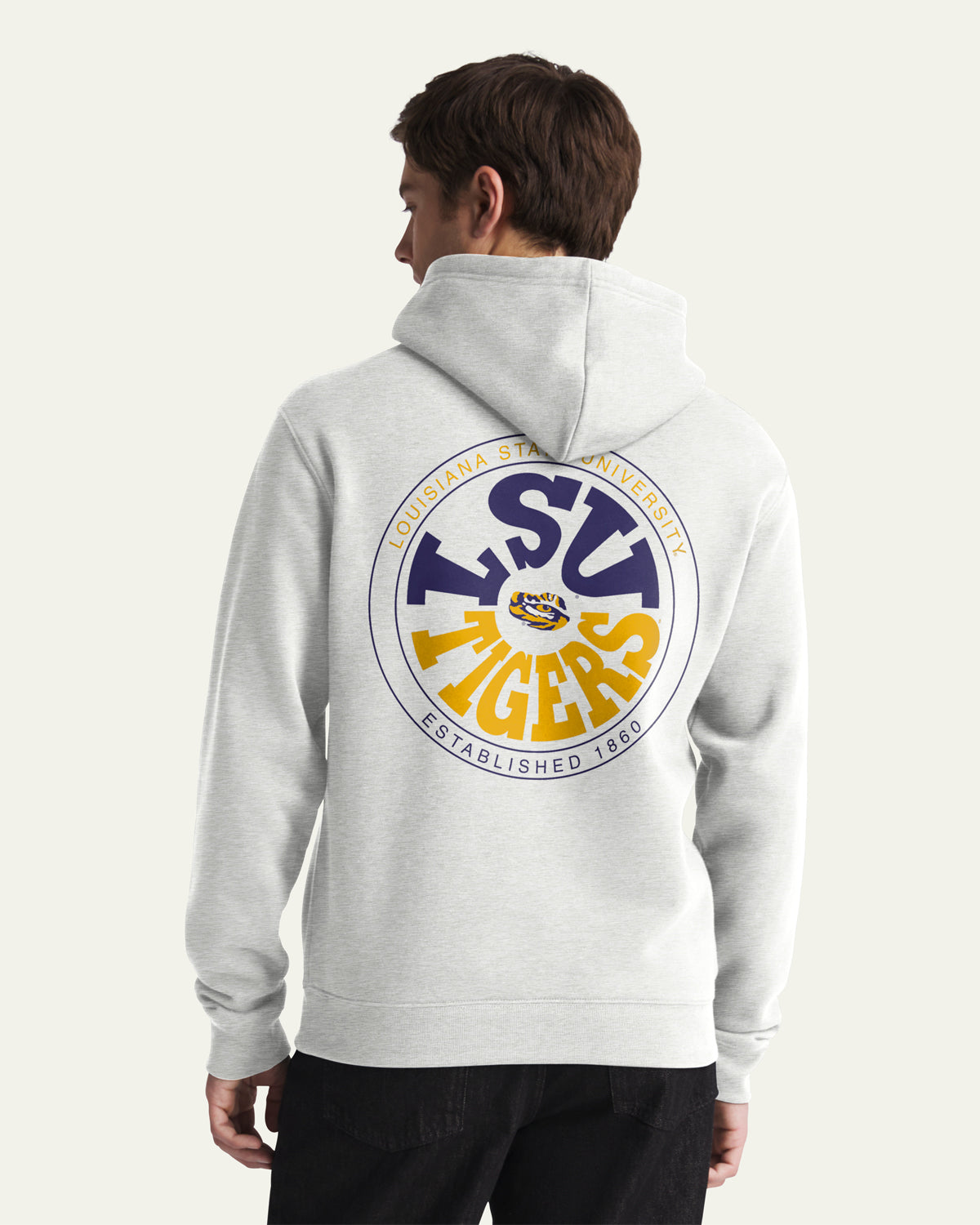 47-brand-lsu-tigers-warpstyle-everyday-hood-hoodie-grau image 1