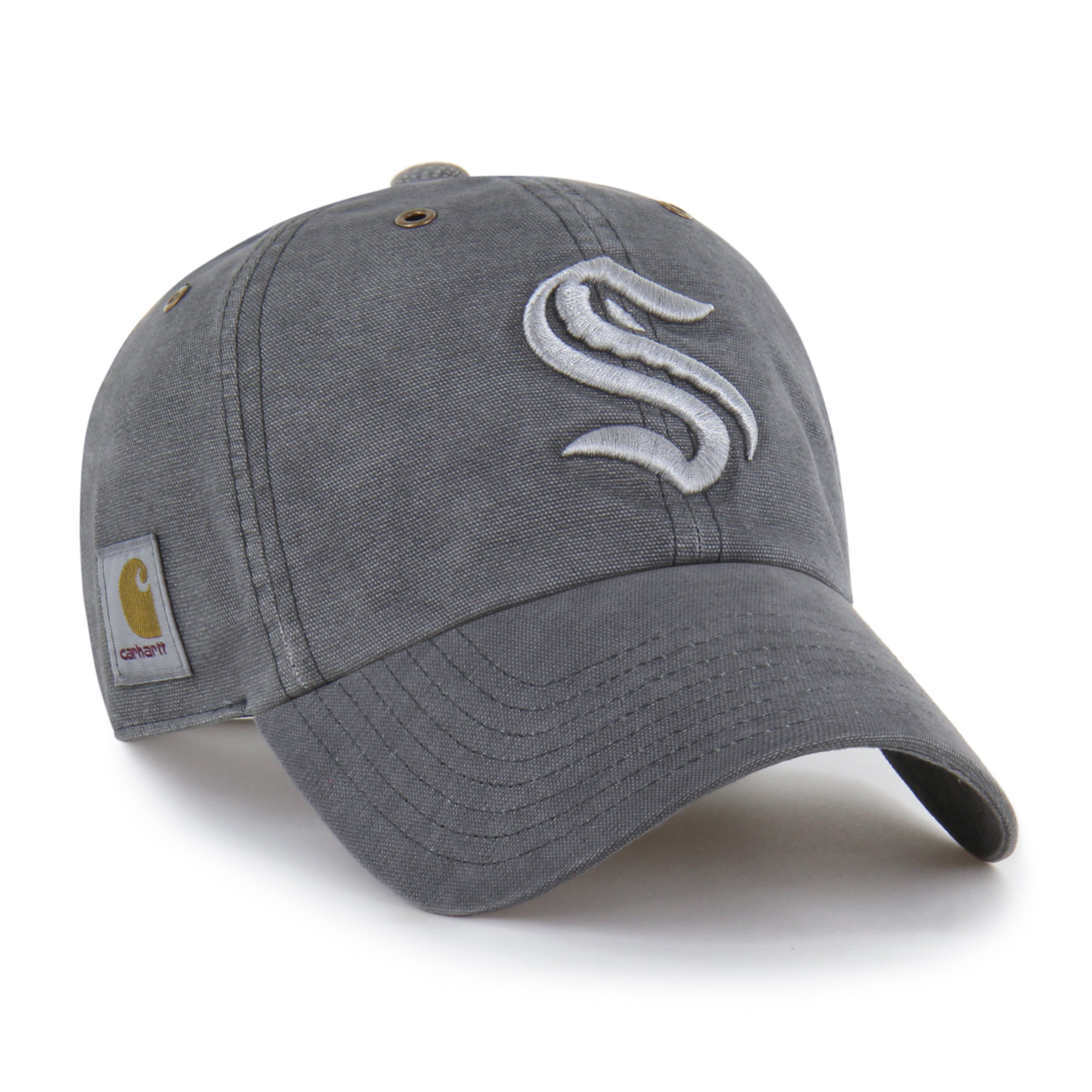 47-brand-clean-up-seattle-kraken-carhartt-cap-schwarz-osf image 1