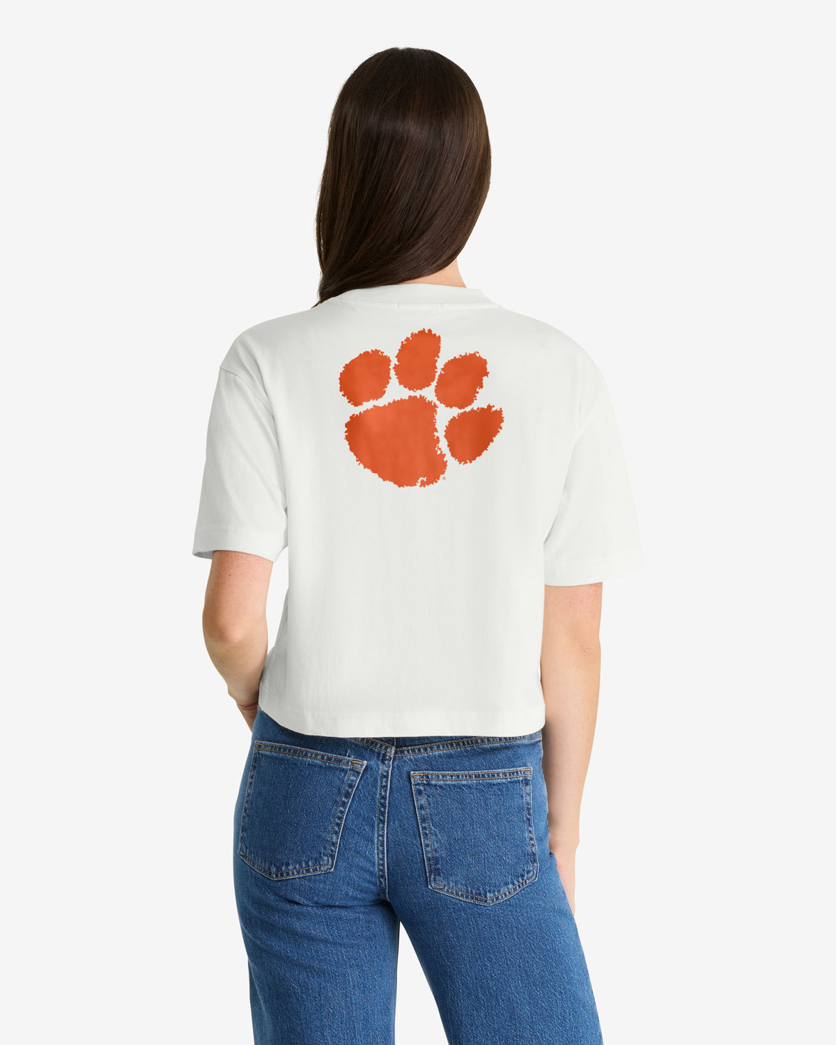 47-brand-clemson-tigers-reed-city-t-shirt-sandstone-cropped image 1