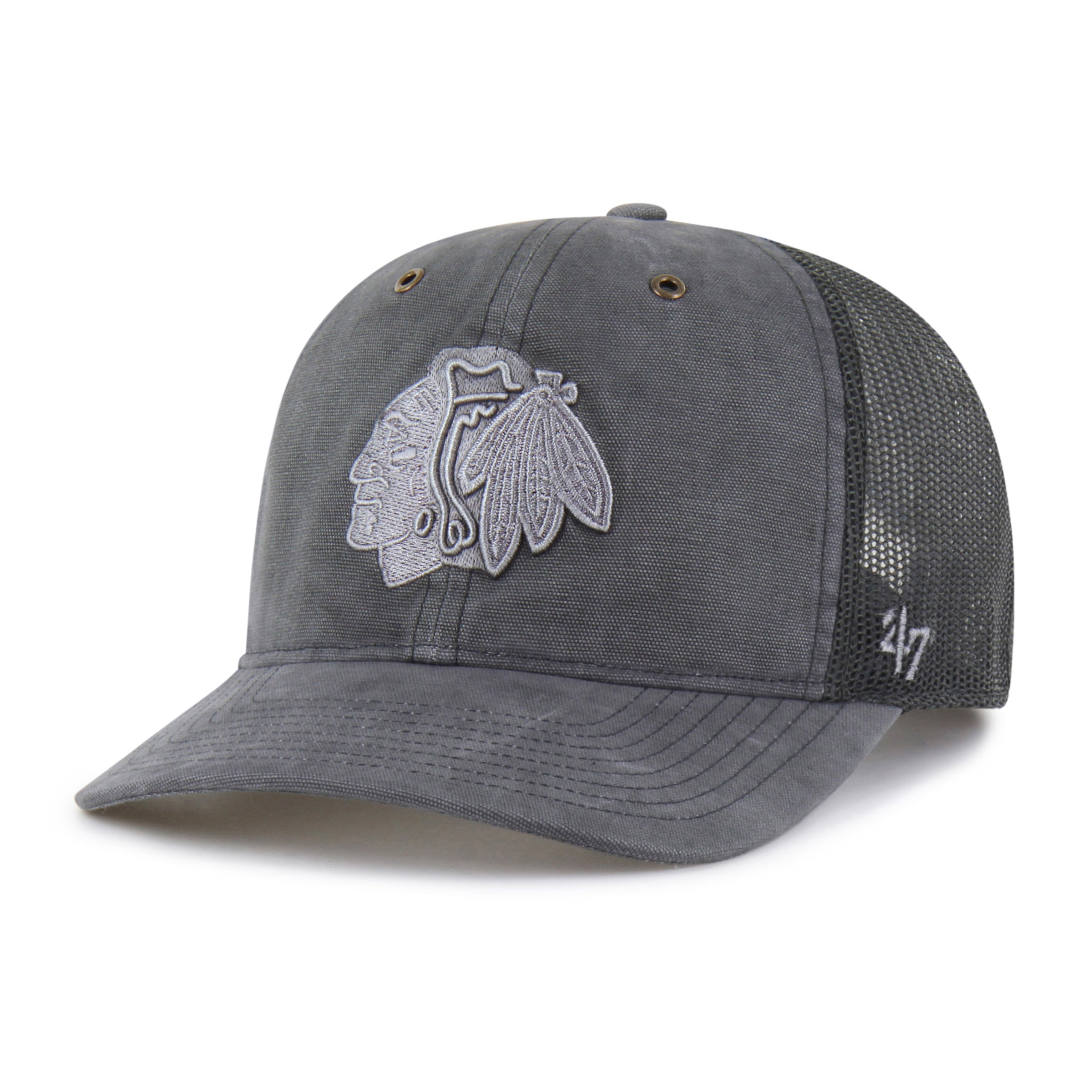 47-brand-47-trucker-chicago-blackhawks-carhartt-dyed-rf-cap-shadow-osf image 4