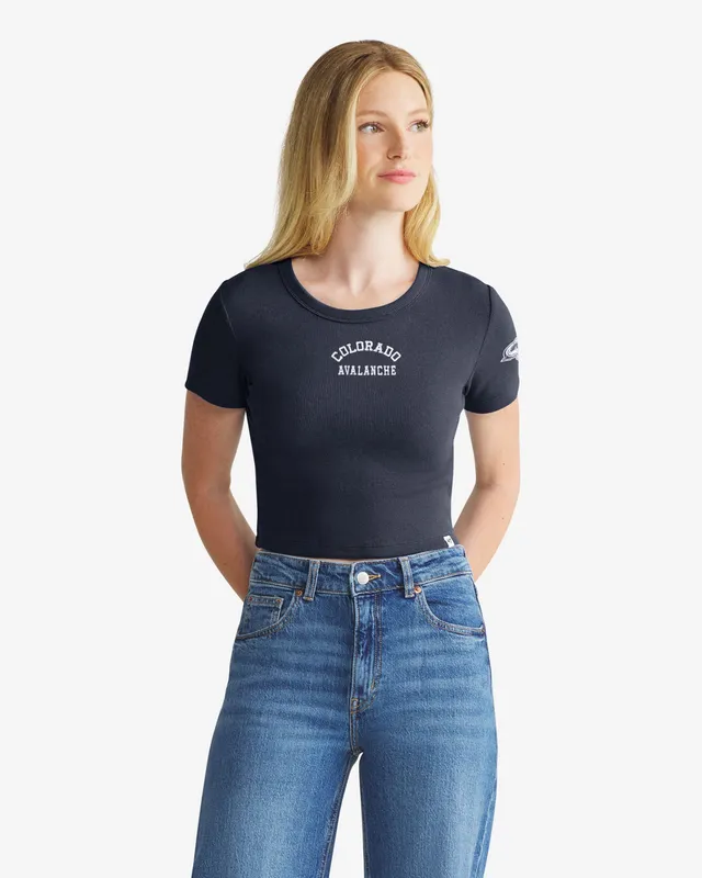 47-foundation-colorado-avalanche-baby-rib-tee-navy-cropped image 1