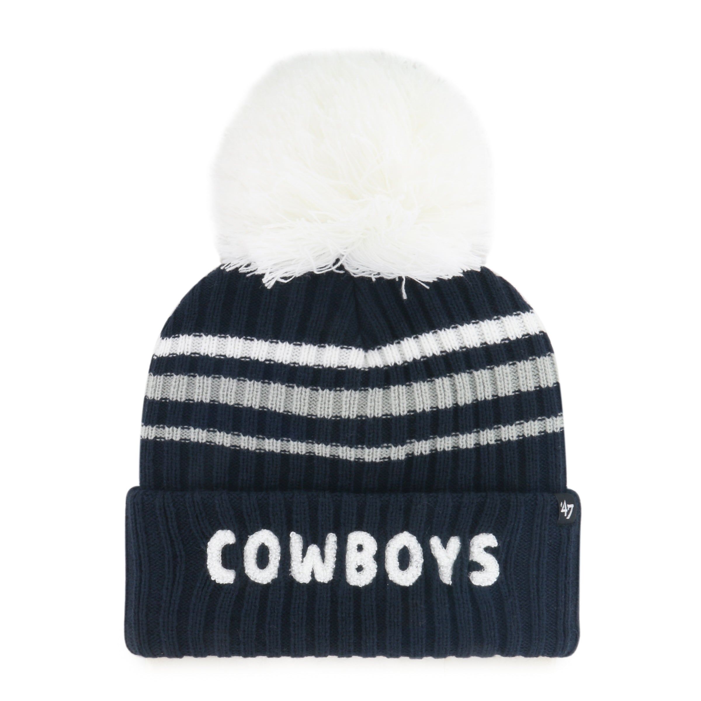 47-brand-knits-cowboys-fuzzy-script-m-tze-navy image 1