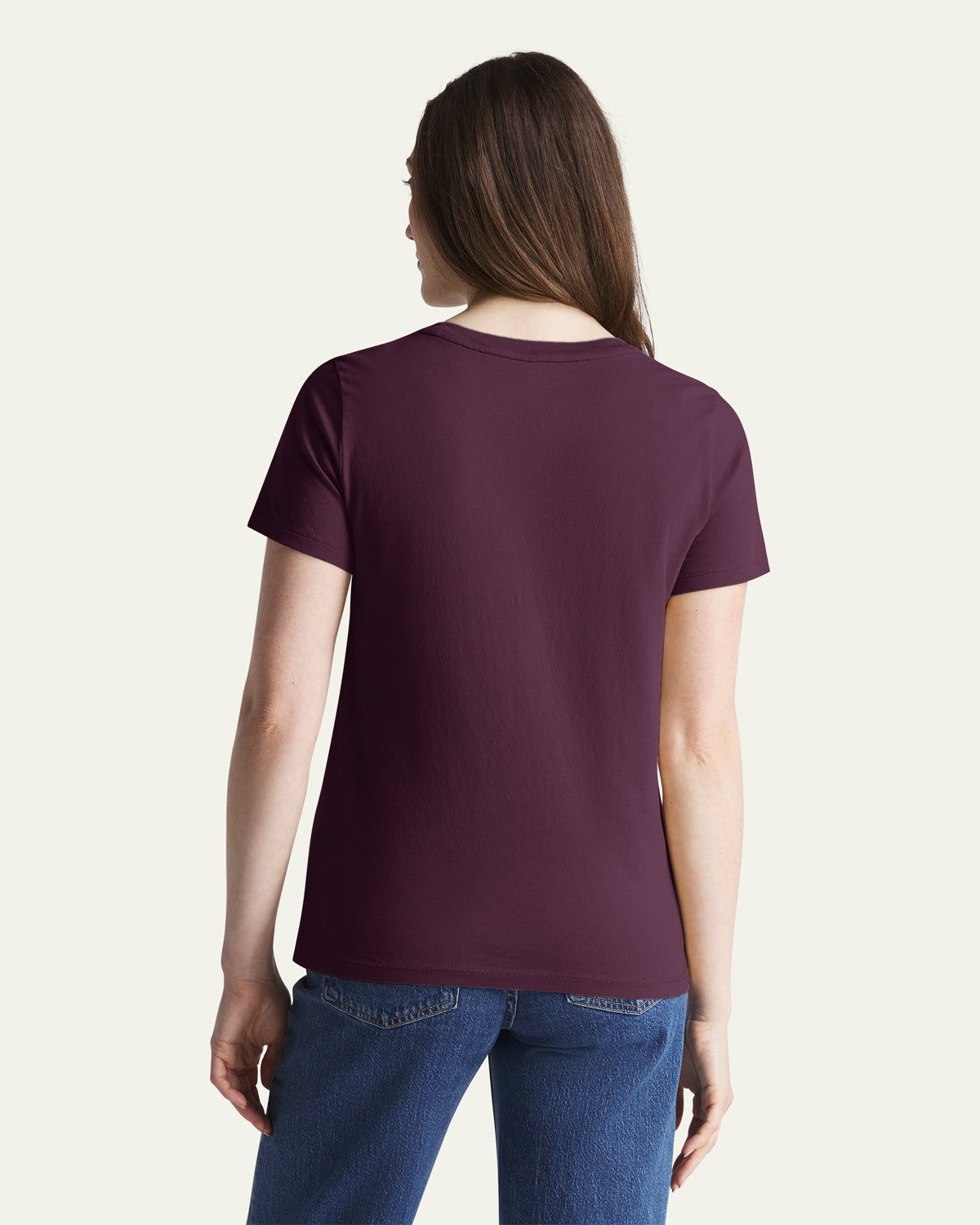 47-brand-everyday-tee-avalanche-t-shirt-dark-maroon-damen image 2