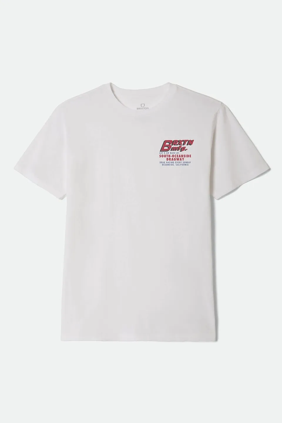 brixton-south-o-dragway-t-shirt-herren-wei-standard-fit image 1