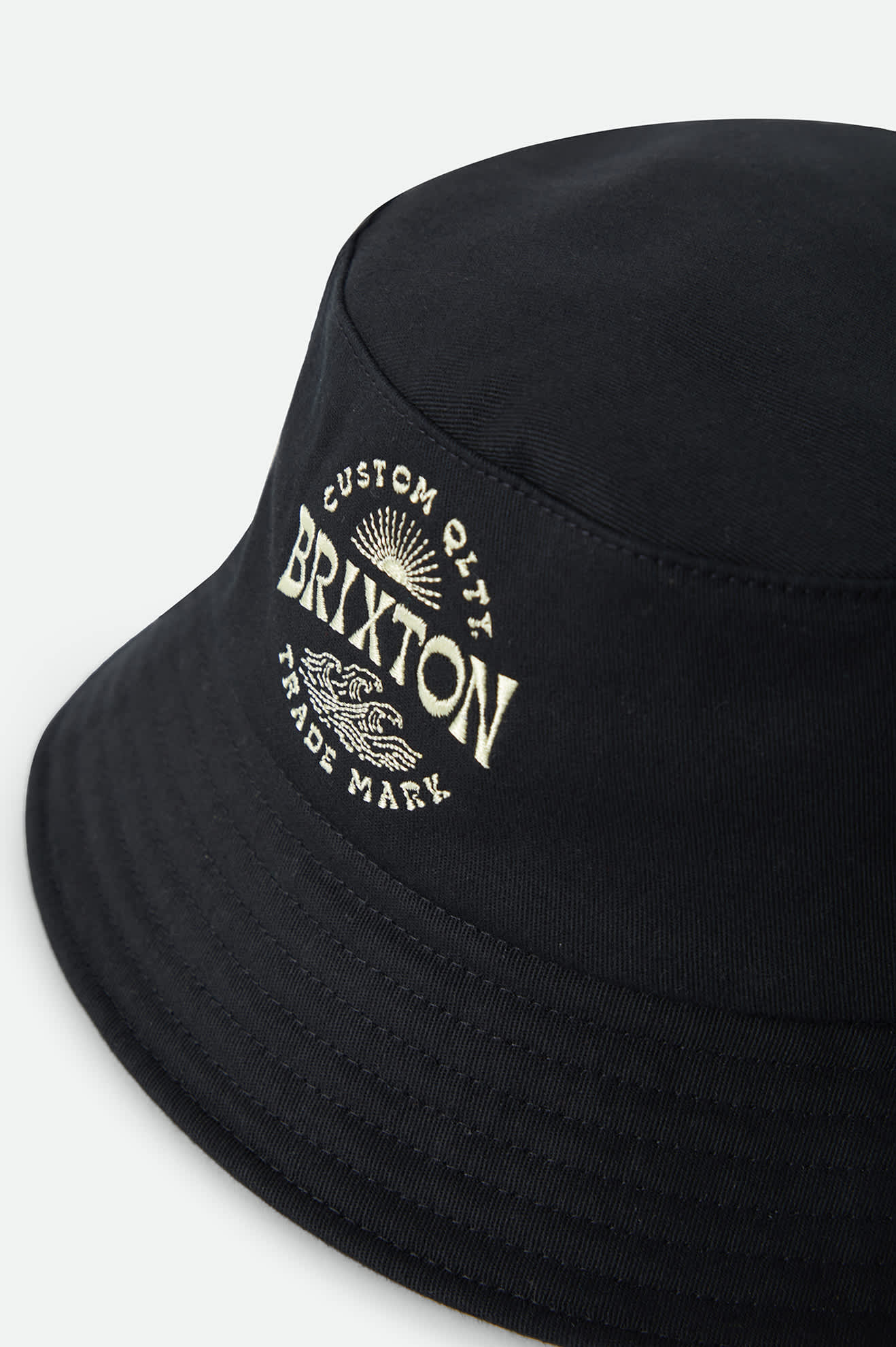 brixton-current-bucket-hat-fischerhut-schwarz-packable image 3