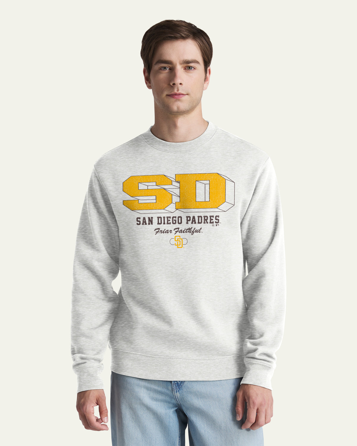 47-brand-headline-san-diego-padres-sweatshirt-herren-grau image 1