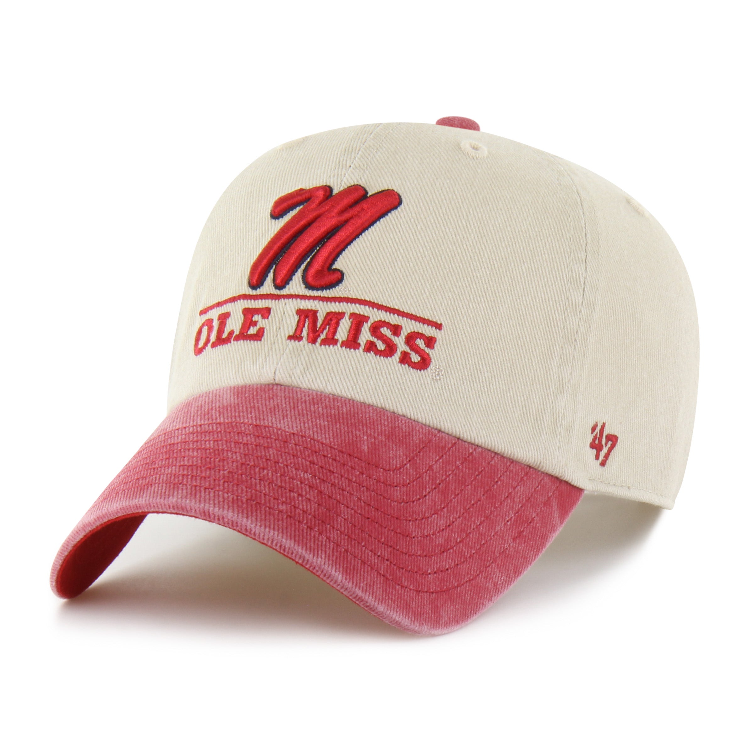 47-mississippi-rebels-logo-line-clean-up-cap-mojave-ncaa image 1